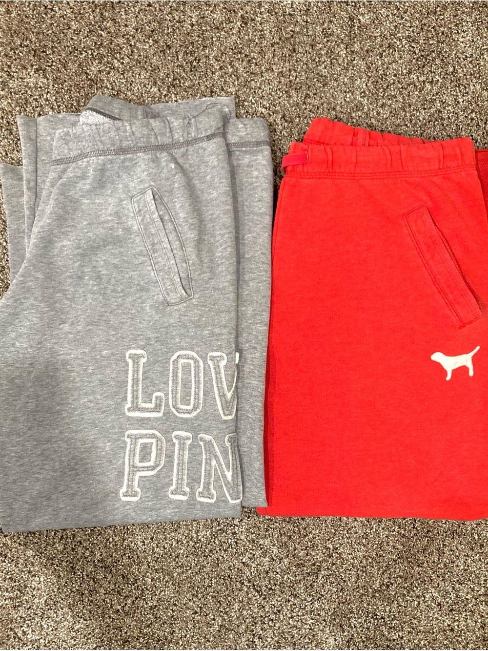 ✨PINK Victoria's Secret -Bundle Boyfriend Sweatpants✨ - Picture 7 of 10